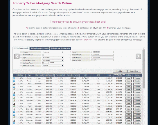 Property Tribes Mortgage Search 